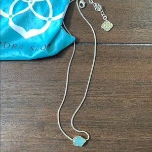Kendra Scott small light blue pendant necklace